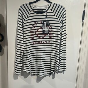 Harley-Davidson Kids Striped Black and White Long Sleeve Shirt